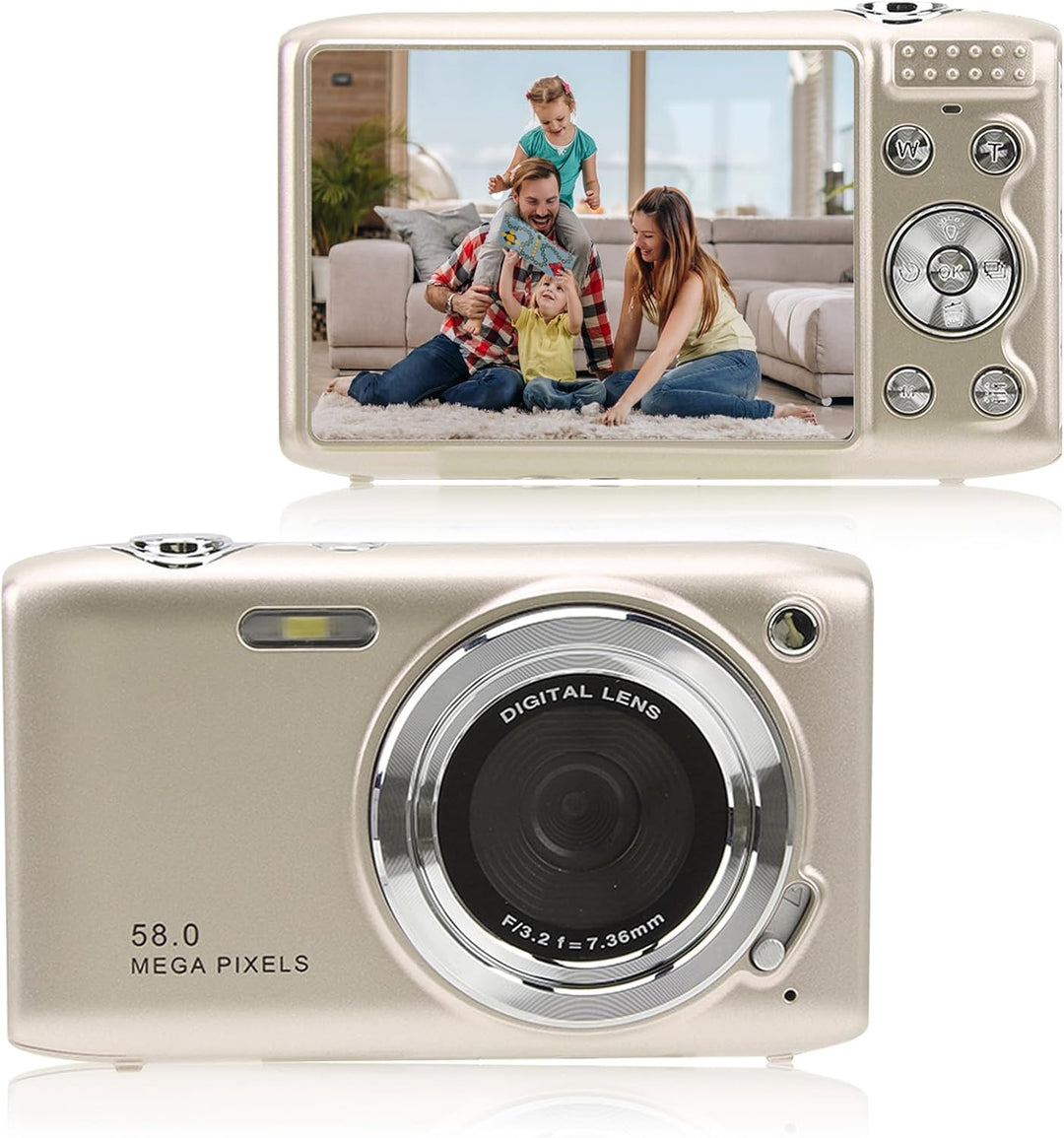 4K kompaktní digitální fotoaparát s 58 Mpx fotografiemi a 16násobným zoomem – Lumora