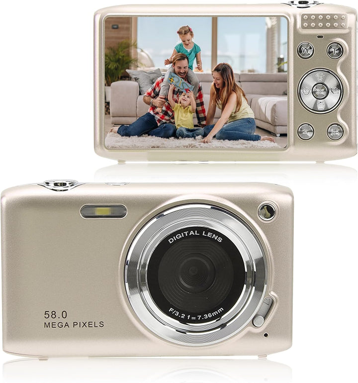 4K kompaktní digitální fotoaparát s 58 Mpx fotografiemi a 16násobným zoomem – Lumora
