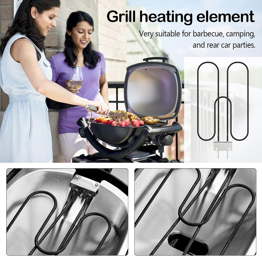 Vysoce výkonná grilovací topná spirála z nerezové oceli 2200 W pro venkovní elektrický gril (BBQ) – Zeythra