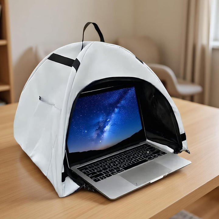 Sluneční clona pro notebook – skládací stan pro soukromí s ochranou proti oslnění pro zařízení o velikosti 13–16" – Travory