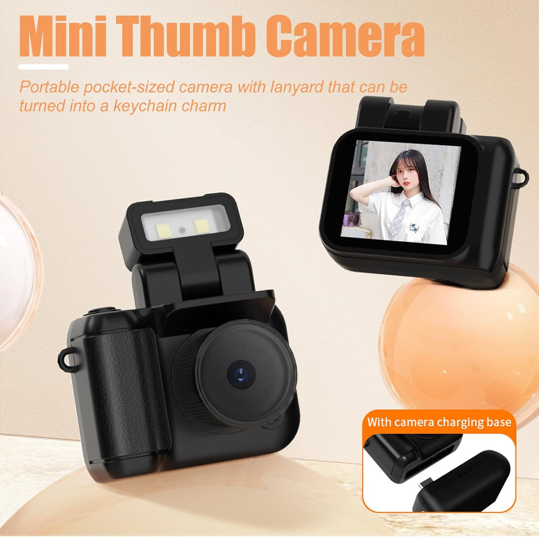 Mini digitální fotoaparát jako přívěsek na klíče s videem v rozlišení 1080p a retro designem – Rivoma