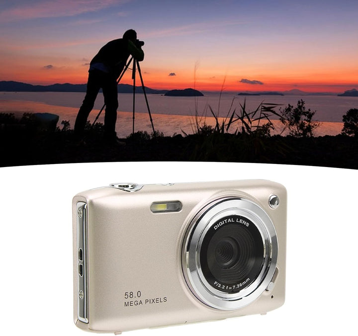 4K kompaktní digitální fotoaparát s 58 Mpx fotografiemi a 16násobným zoomem – Lumora