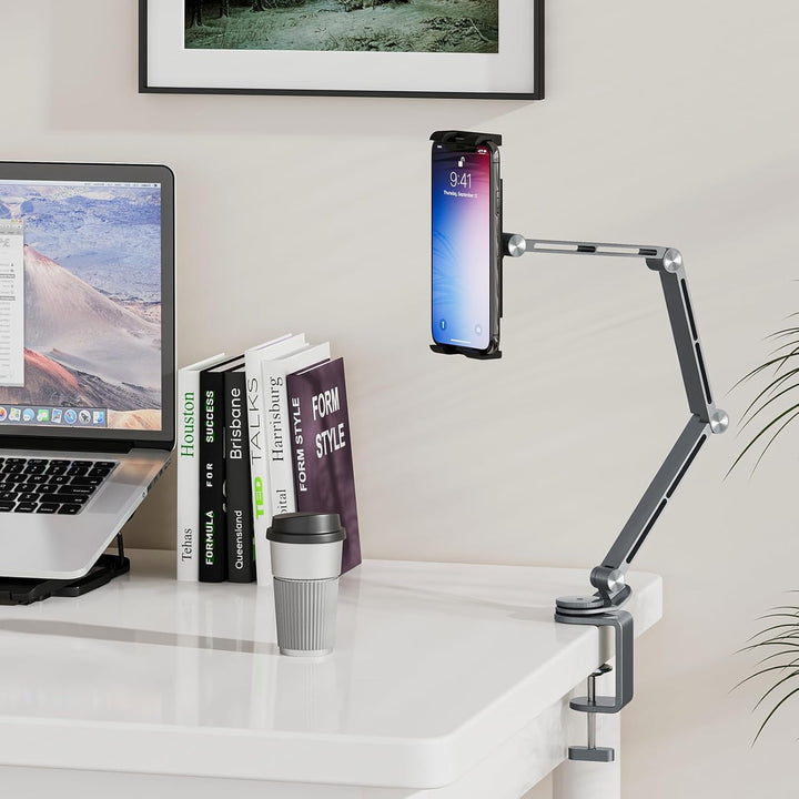 Nastavitelný hliníkový stojan na tablet s 360° otáčením – Movaro