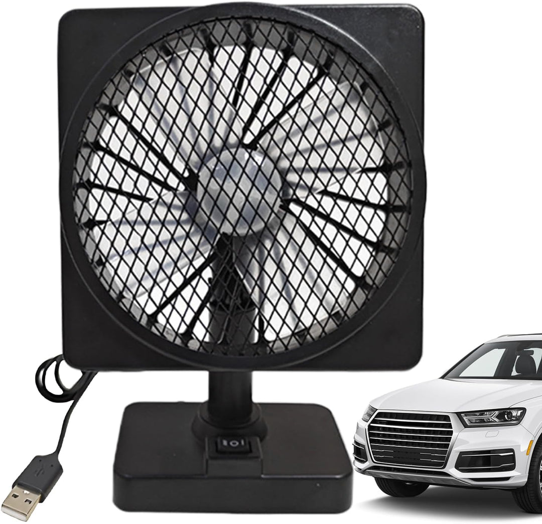 12V USB vzduchový cirkulační ventilátor do auta a klimatizace, chladicí ventilátor s 360° rotací (1+1 ZDARMA) – Aurovent