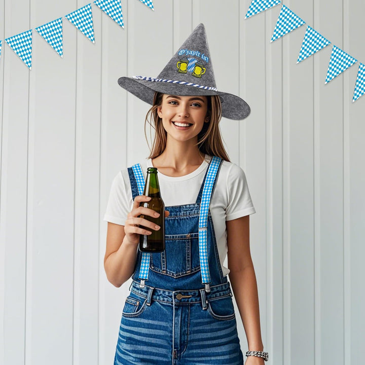 Set tradičního kroje s kloboukem a šlemi – WiesnHeld Oktoberfest 2026