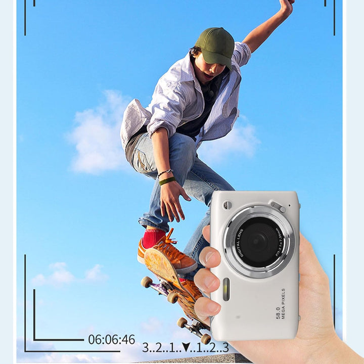 4K kompaktní digitální fotoaparát s 58 Mpx fotografiemi a 16násobným zoomem – Lumora