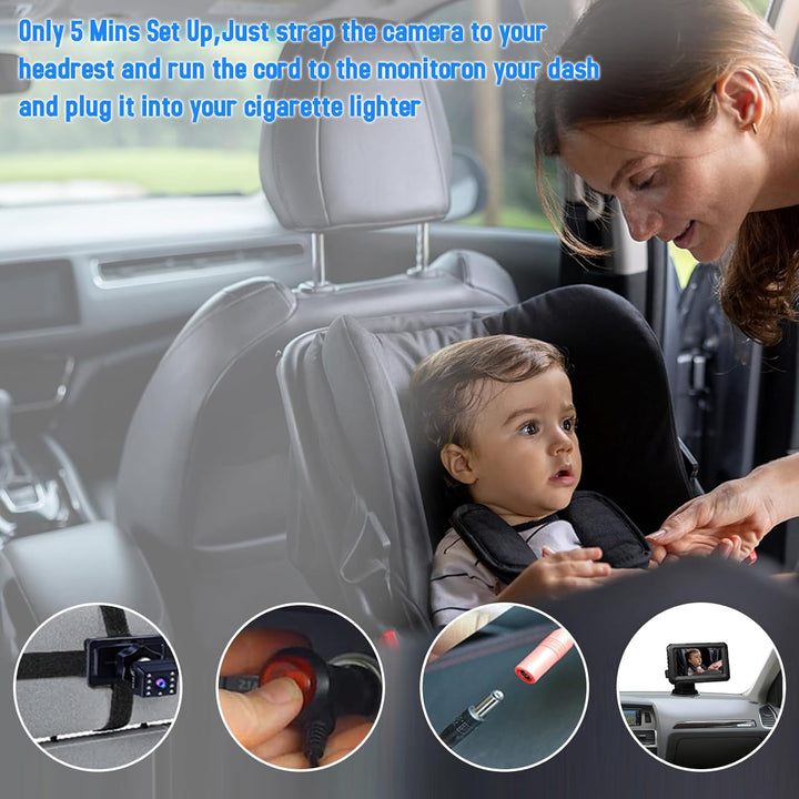 Babymirror s 1080p kamerou a 4,3'' displejem – Solvian