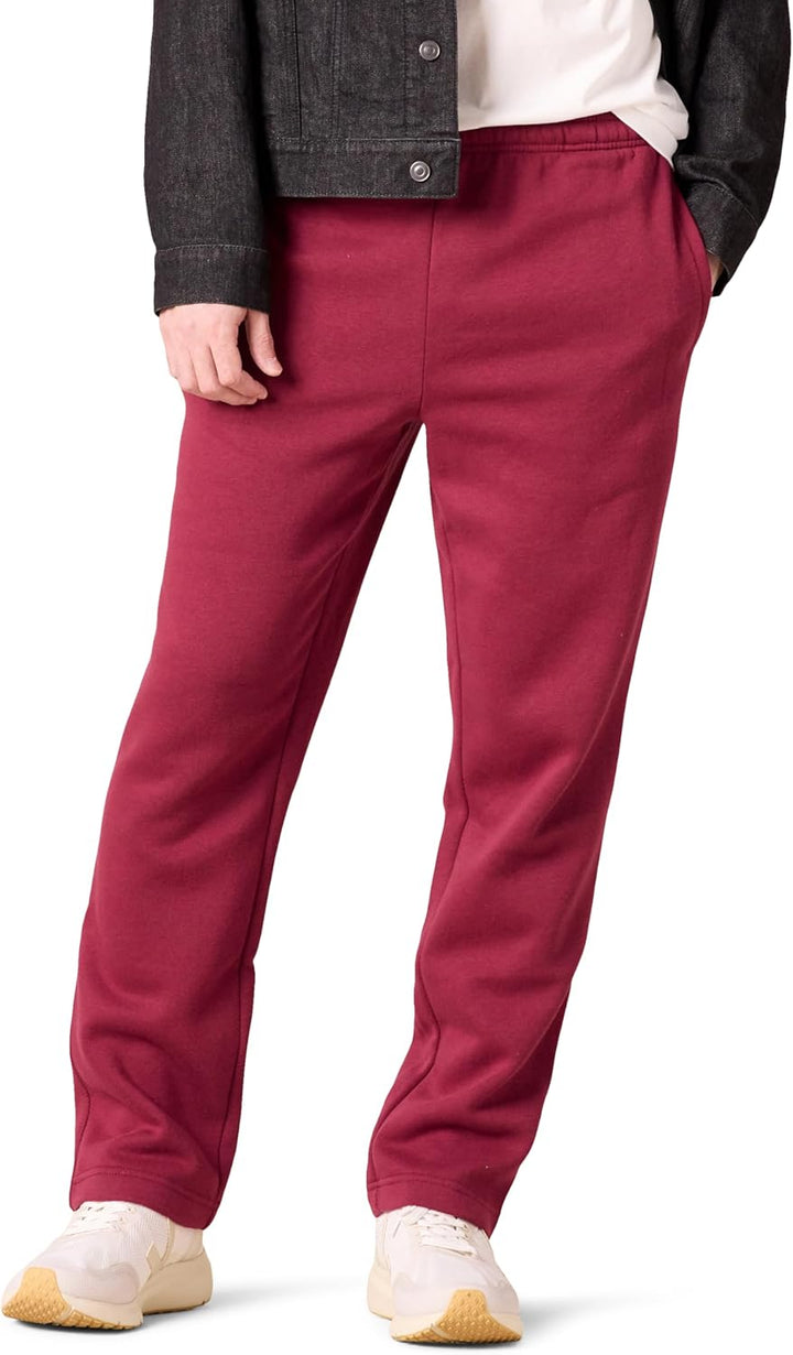 Rote Jogginghose aus Baumwolle, bequem, sportlich, mit Taschen, ideal für Freizeit und Sport.