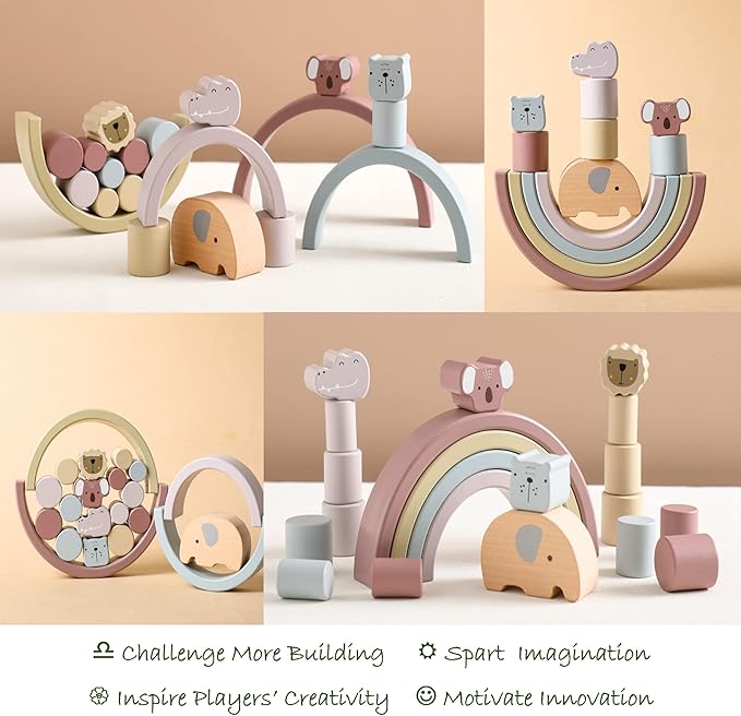 Montessori dřevěná hračka – Buildoro
