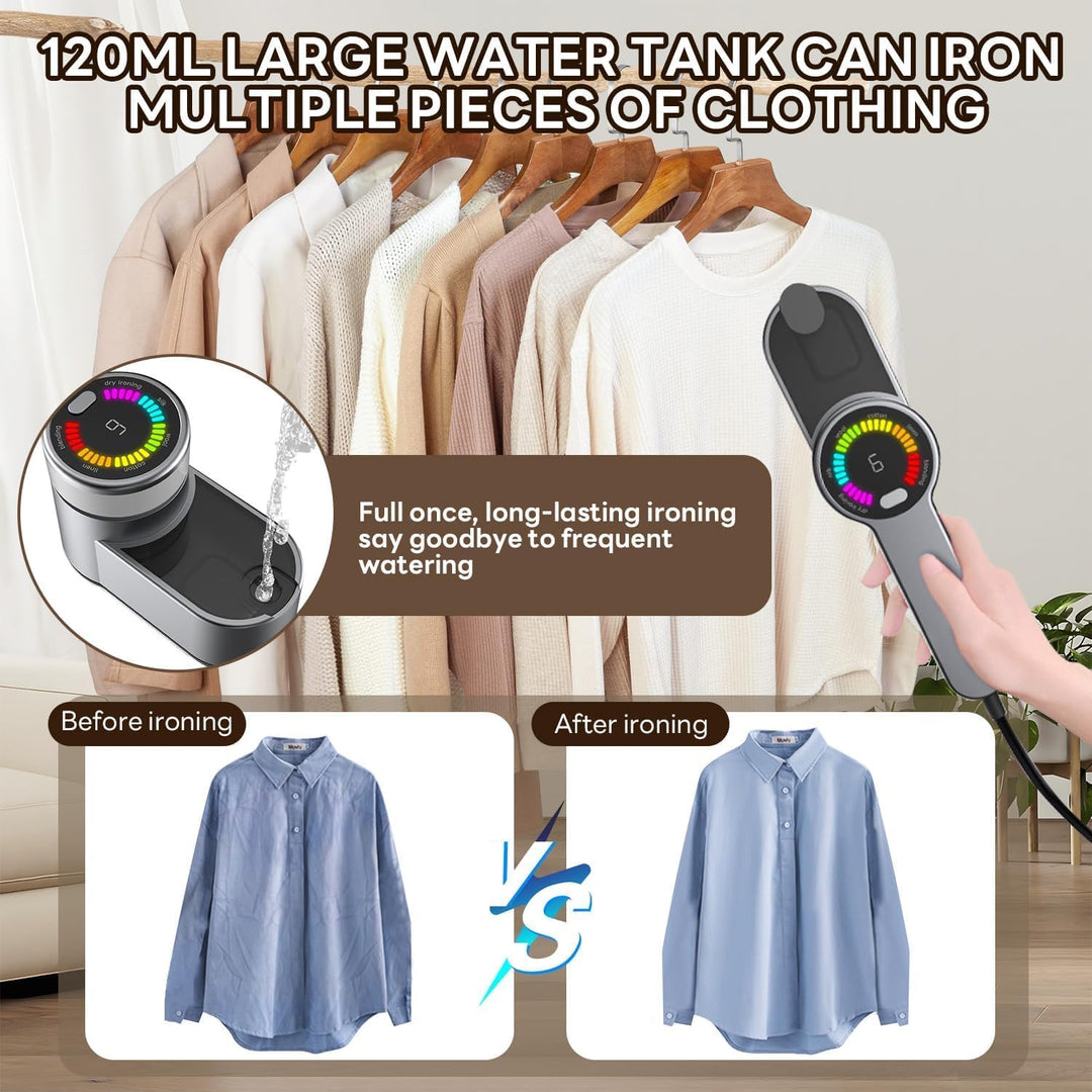 Přenosná cestovní napařovací žehlička 1200 W se 6 režimy a australskou zástrčkou (typ AU)