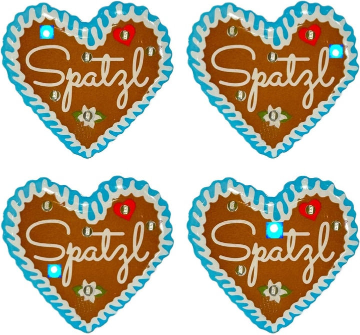 LED pin perníkové srdce (balení 4 ks) – HerzGaudi Oktoberfest 2026