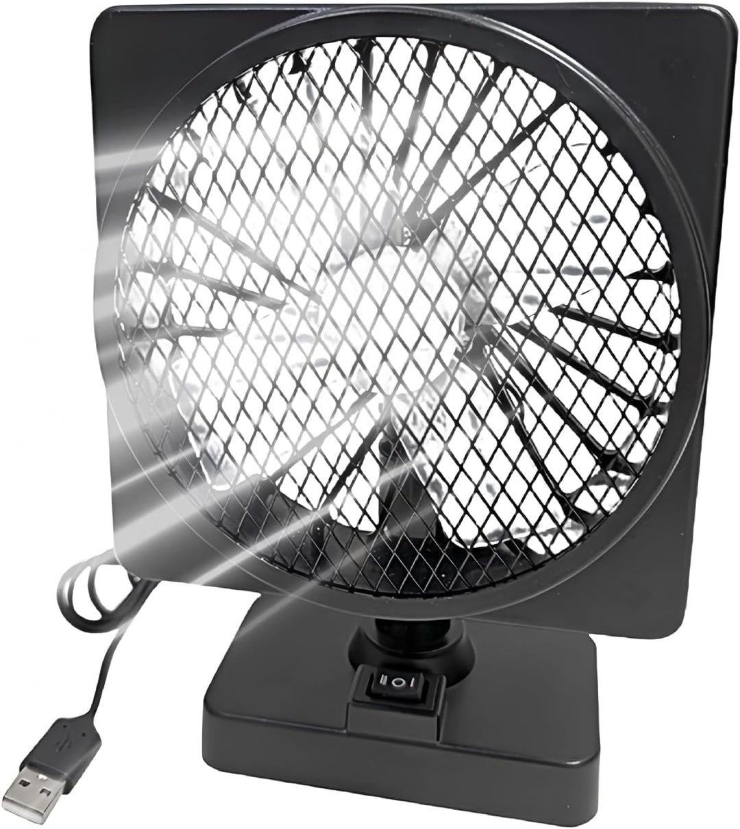 12V USB vzduchový cirkulační ventilátor do auta a klimatizace, chladicí ventilátor s 360° rotací (1+1 ZDARMA) – Aurovent