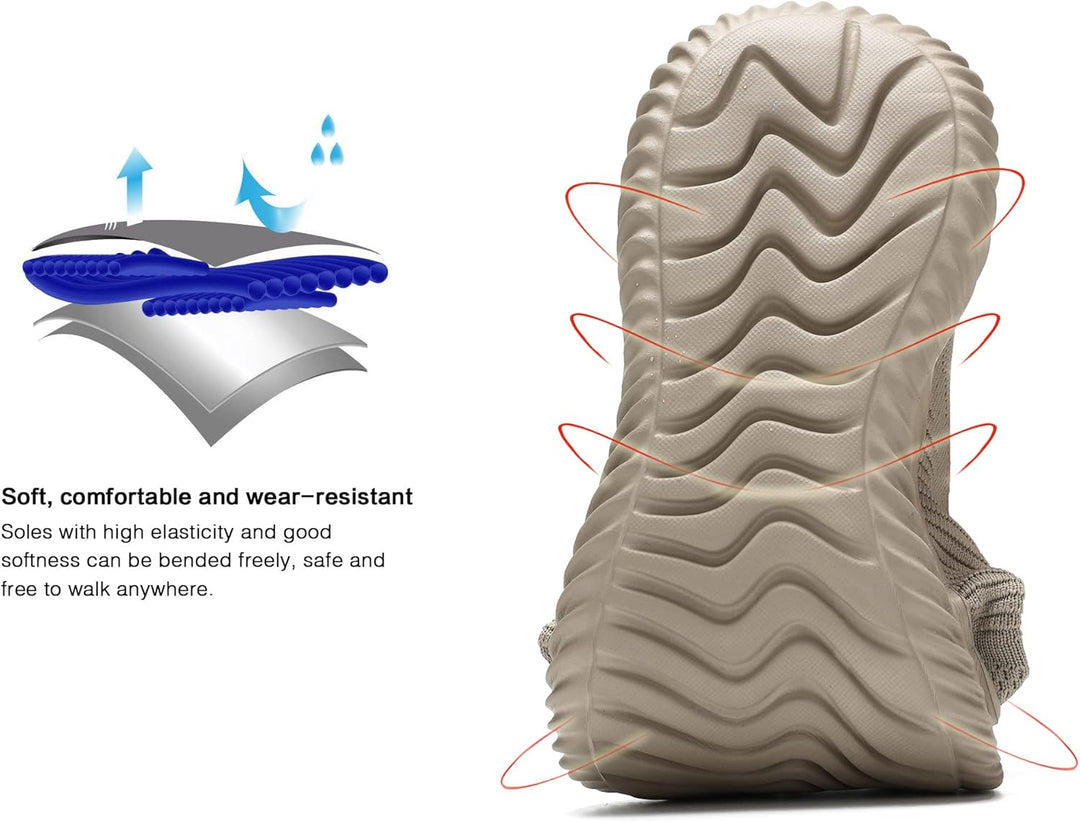 Beige Sneaker-Sohle, rutschfest, flexibel, bequem, langlebig, ideal für Outdoor-Aktivitäten.