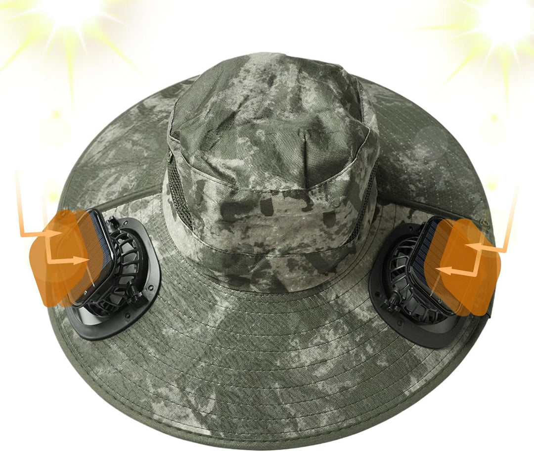 Solární ventilátorový chladicí klobouk s UV ochranou – Solvoro