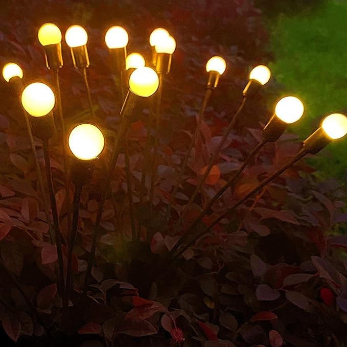 Létající solární zahradní lampy s efektem svítících kukadel – FireGlow