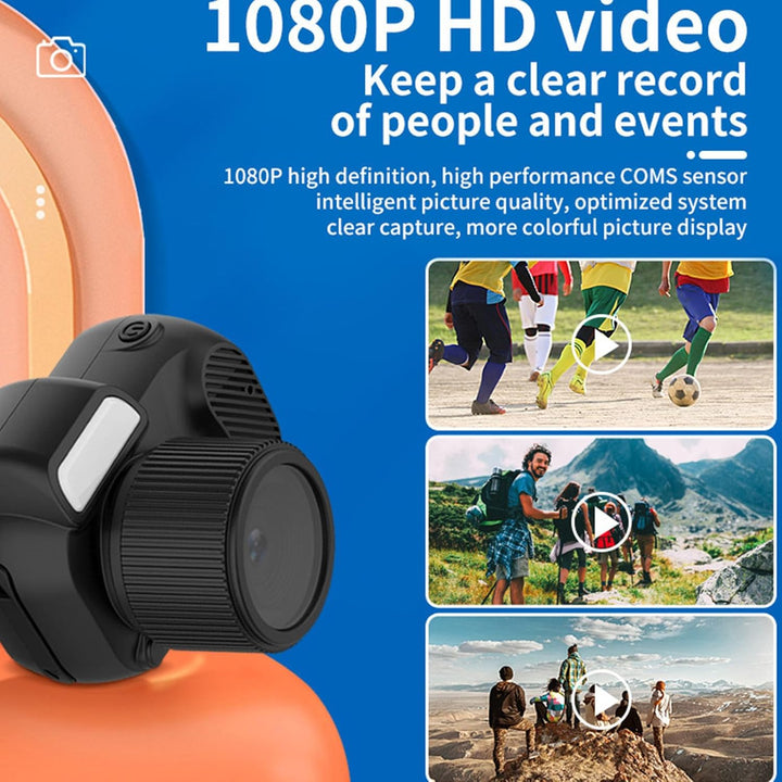 Mini digitální kamera 1080P s barevným displejem a 100 minutami výdrže baterie – Lurevo (1+1 ZDARMA)