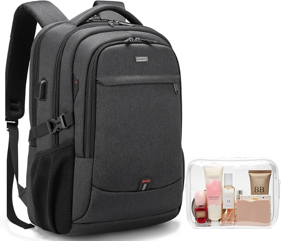 Voděodolný cestovní batoh na notebook s USB portem a organizovaným úložným prostorem