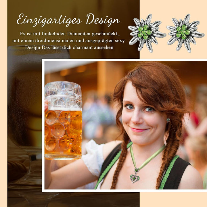 Sada šperků Edelweiß s přívěškem ve tvaru srdce – AlpenFrische Oktoberfest 2025