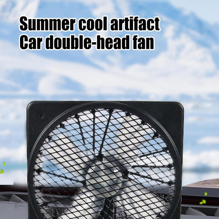 12V USB vzduchový cirkulační ventilátor do auta a klimatizace, chladicí ventilátor s 360° rotací (1+1 ZDARMA) – Aurovent