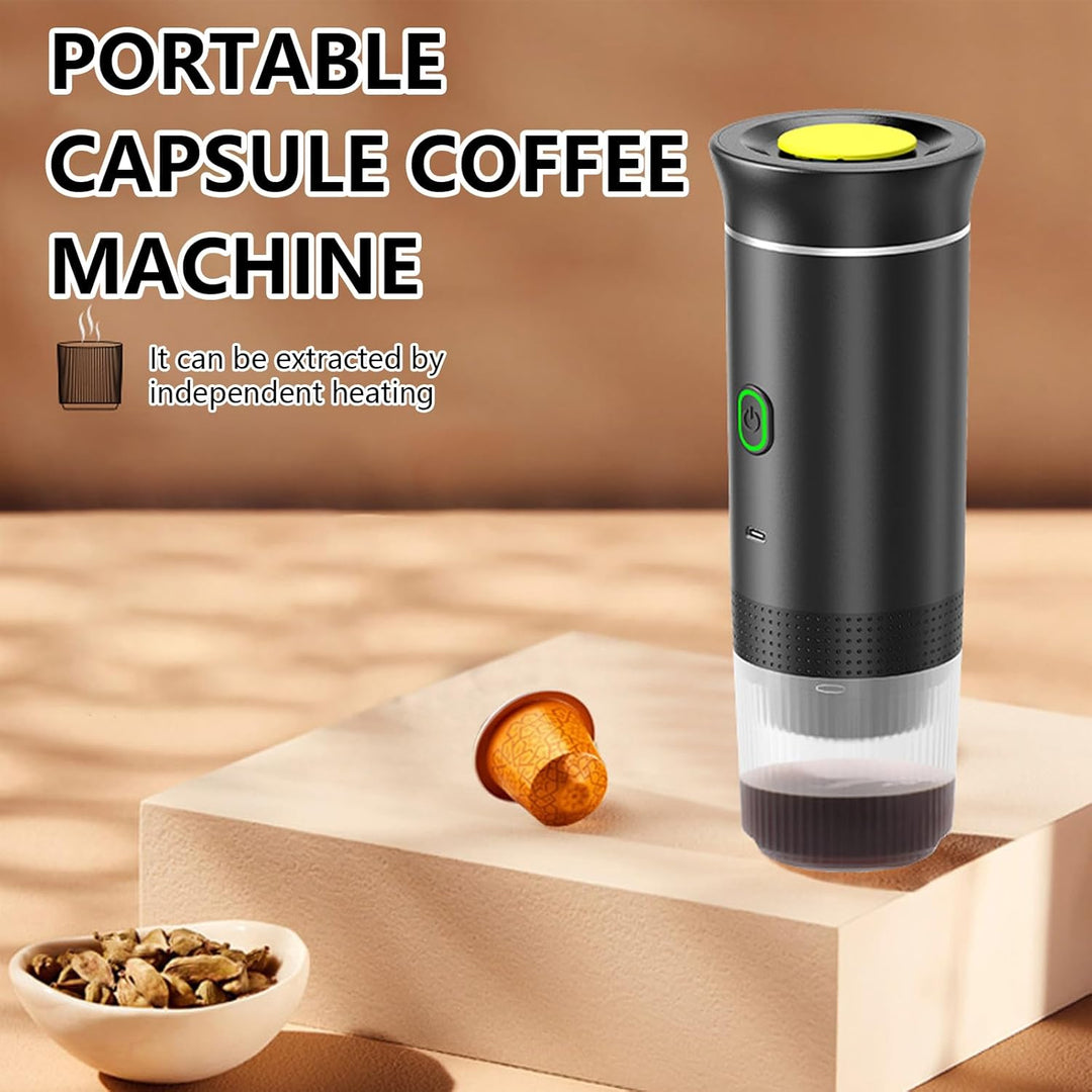 Přenosný 3v1 espresso kávovar s dobíjecím akumulátorem – Raverno