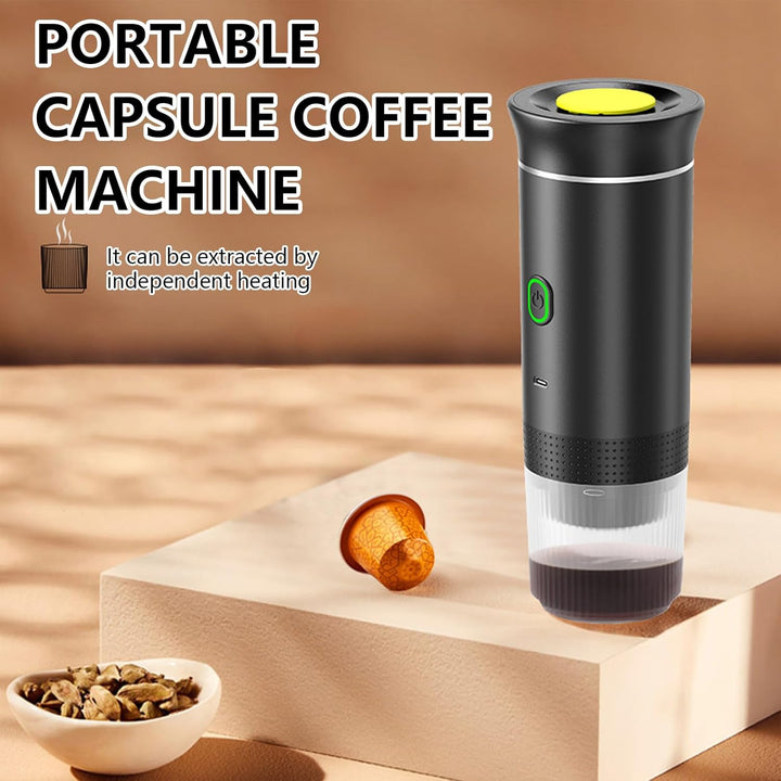Přenosný 3v1 espresso kávovar s dobíjecím akumulátorem – Raverno