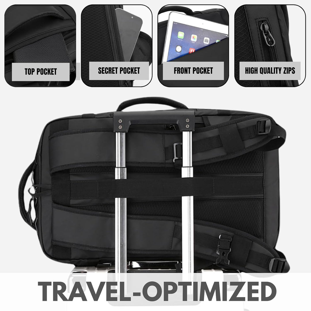 15” vodotěsný batoh na notebook s bočním otevíráním a USB‑C portem – série TrekPro