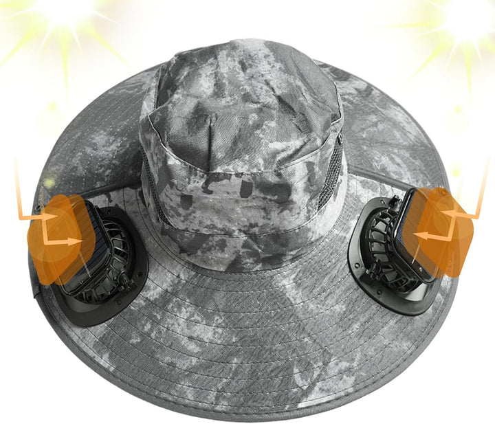 Solární ventilátorový chladicí klobouk s UV ochranou – Solvoro