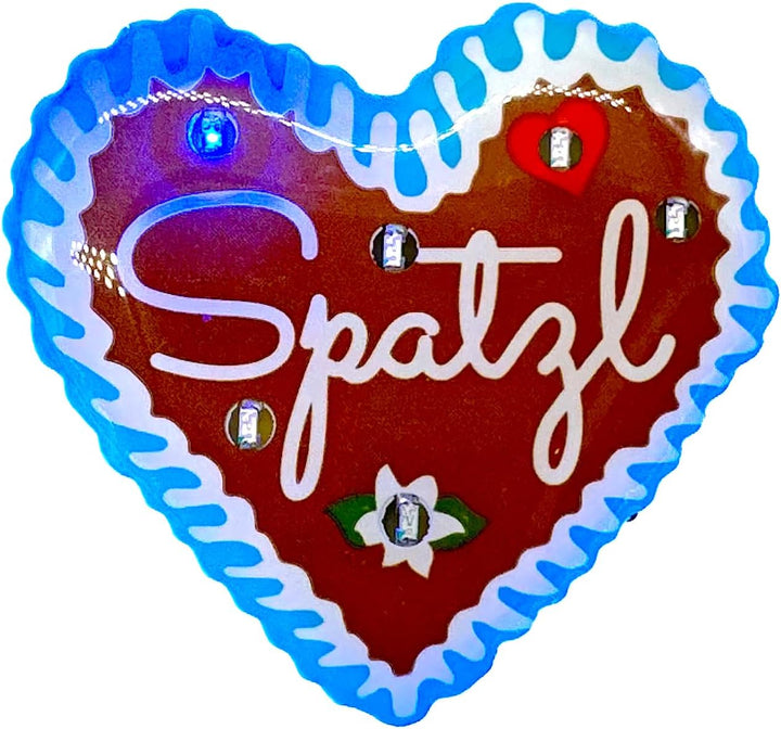 LED pin perníkové srdce (balení 4 ks) – HerzGaudi Oktoberfest 2026
