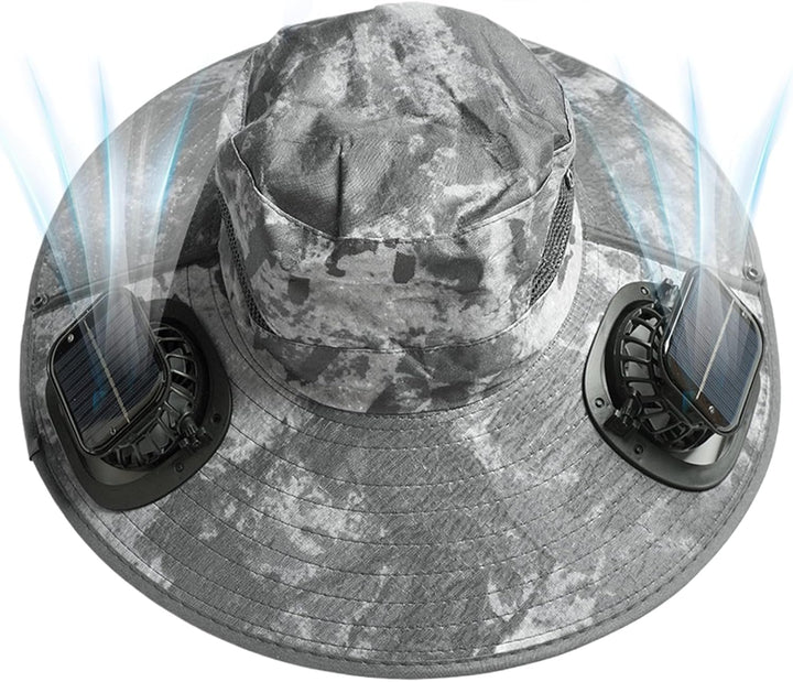 Solární ventilátorový chladicí klobouk s UV ochranou – Solvoro
