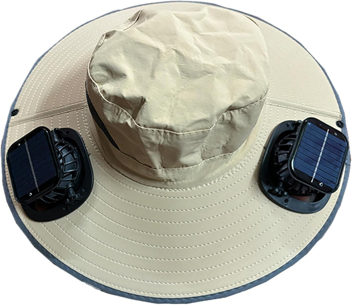 Solární ventilátorový chladicí klobouk s UV ochranou – Solvoro