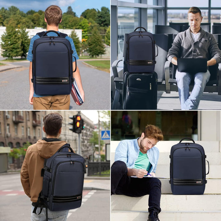 Rozšiřitelný vodotěsný cestovní batoh 45–55 l s přihrádkou na notebook 46,5 cm