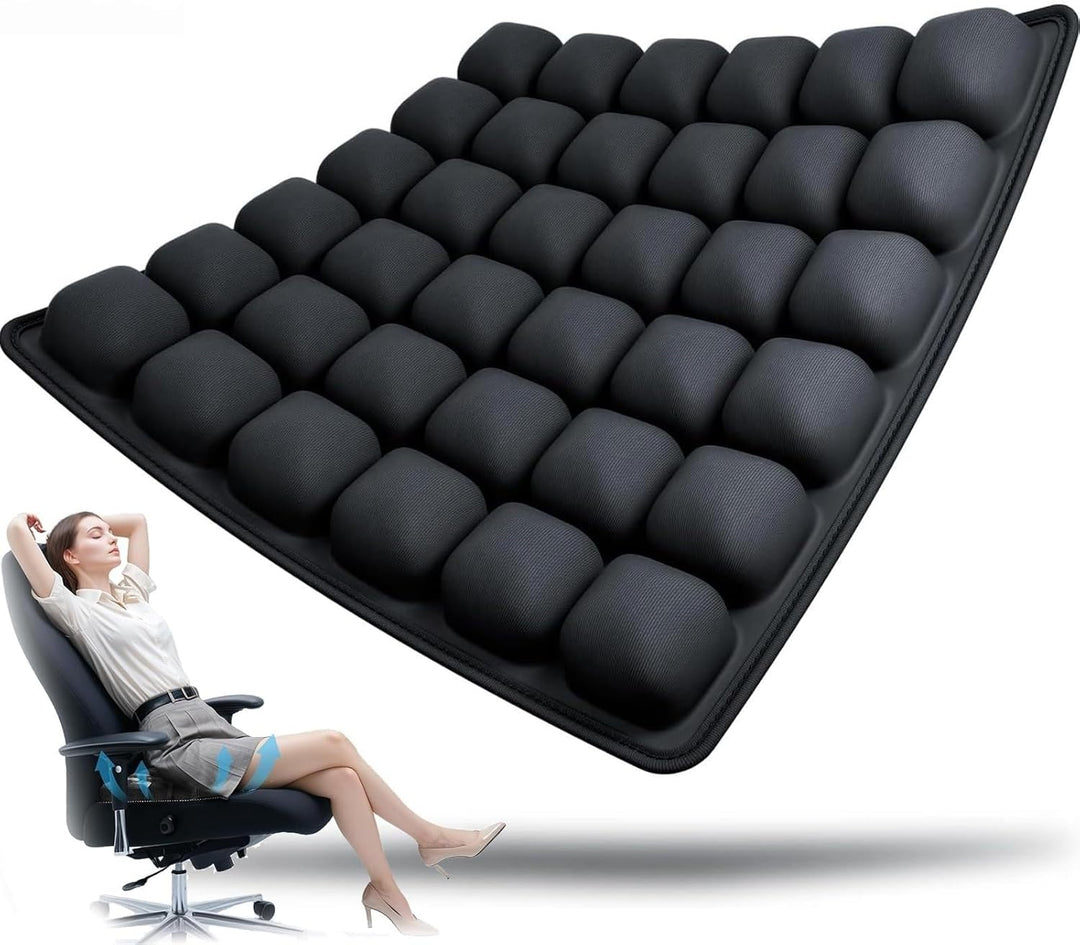 Nafukovací cestovní polštář s ergonomickým odlehčením tlaku – AirComfort