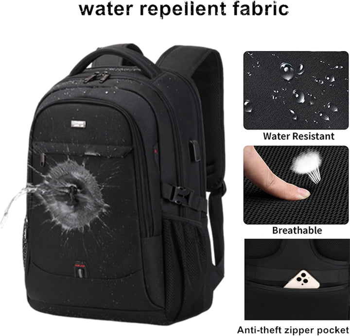 Nepromokavý batoh na notebook a na cesty s organizovanými přihrádkami