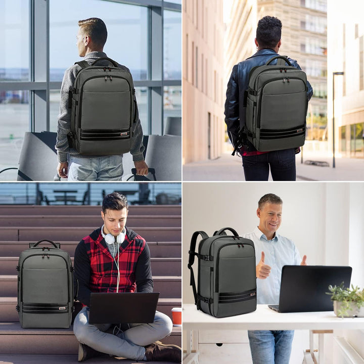 Rozšiřitelný vodotěsný cestovní batoh 45–55 l s přihrádkou na notebook 46,5 cm
