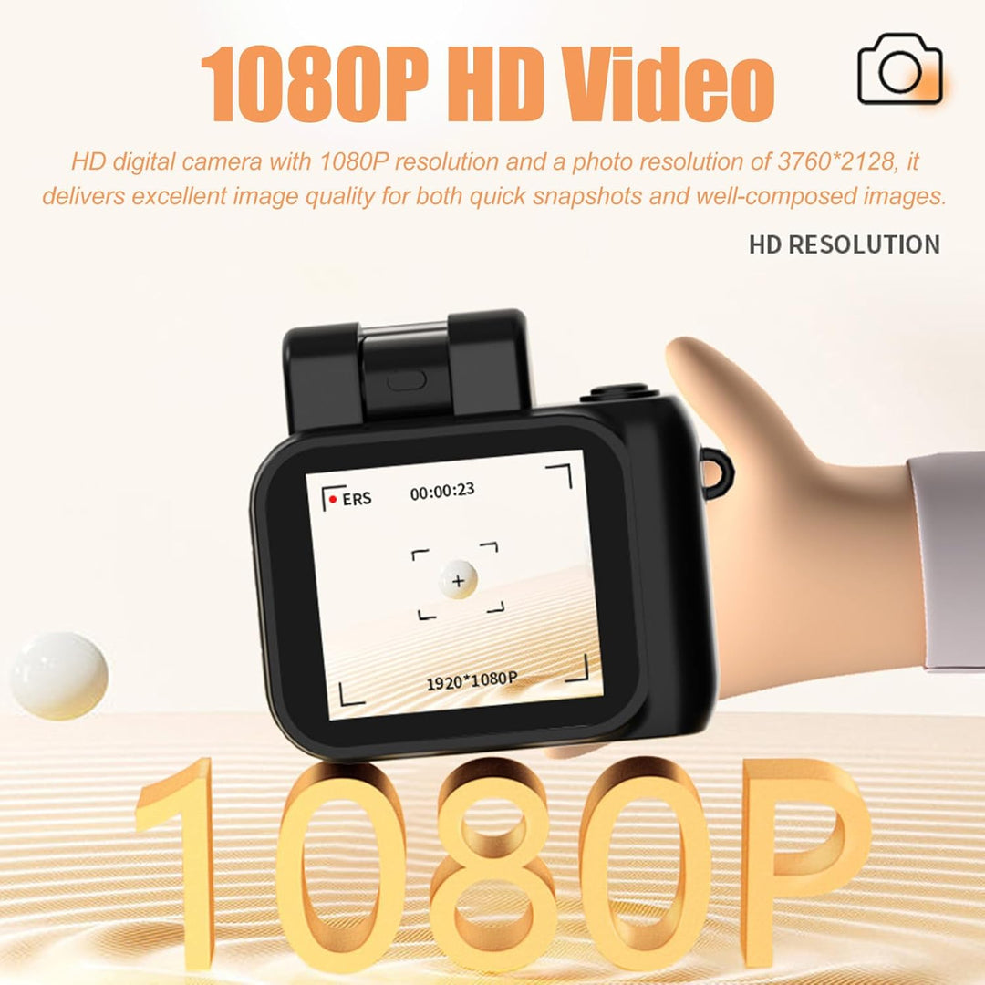 Mini digitální fotoaparát jako přívěsek na klíče s videem v rozlišení 1080p a retro designem – Rivoma
