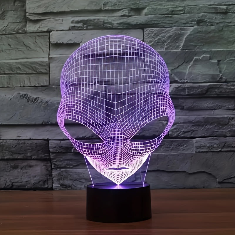 3D mimozemská LED stolní lampa se 7 barvami - Lunaris
