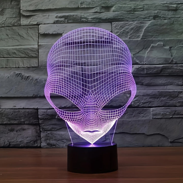 3D mimozemská LED stolní lampa se 7 barvami - Lunaris