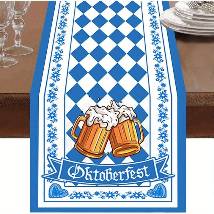 1 ks běhoun na stůl s diamantovým vzorem – WiesnLäufer Oktoberfest 2026