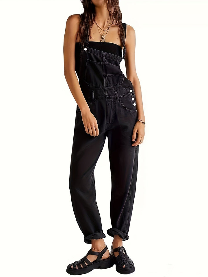 Stylický dámský denim overall na každý den - CityEase