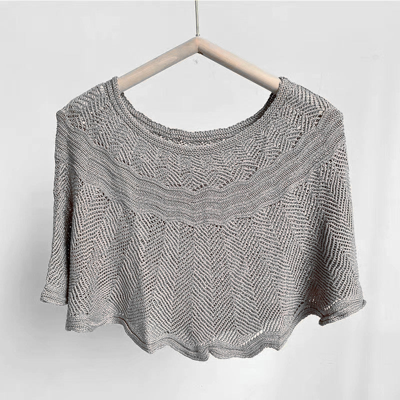 Dámský šál z hedvábí s úpletem a UV ochranou – Amira