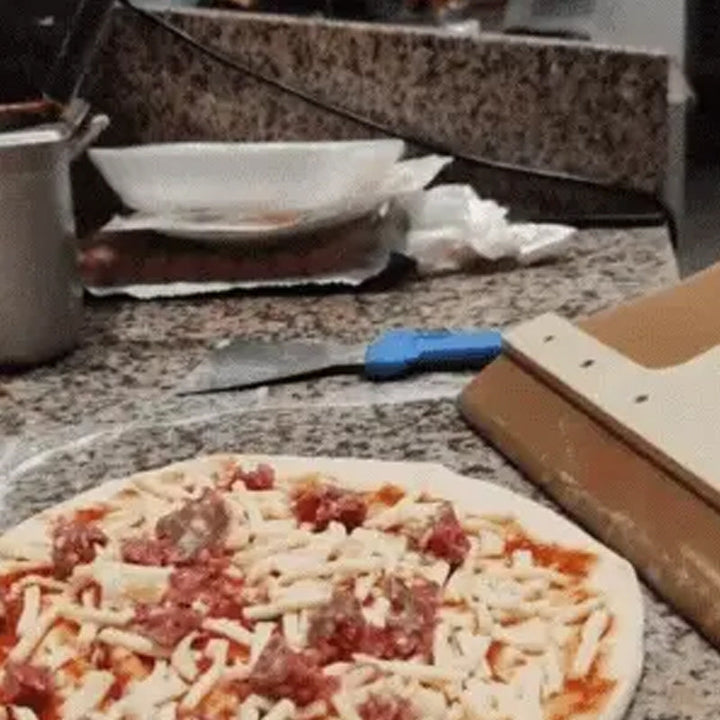 Pohyblivá pizza lopatka z břízy s posuvným mechanismem – Fornello