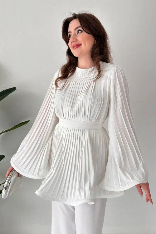 Dámský plisovaný set oblečení – Selene