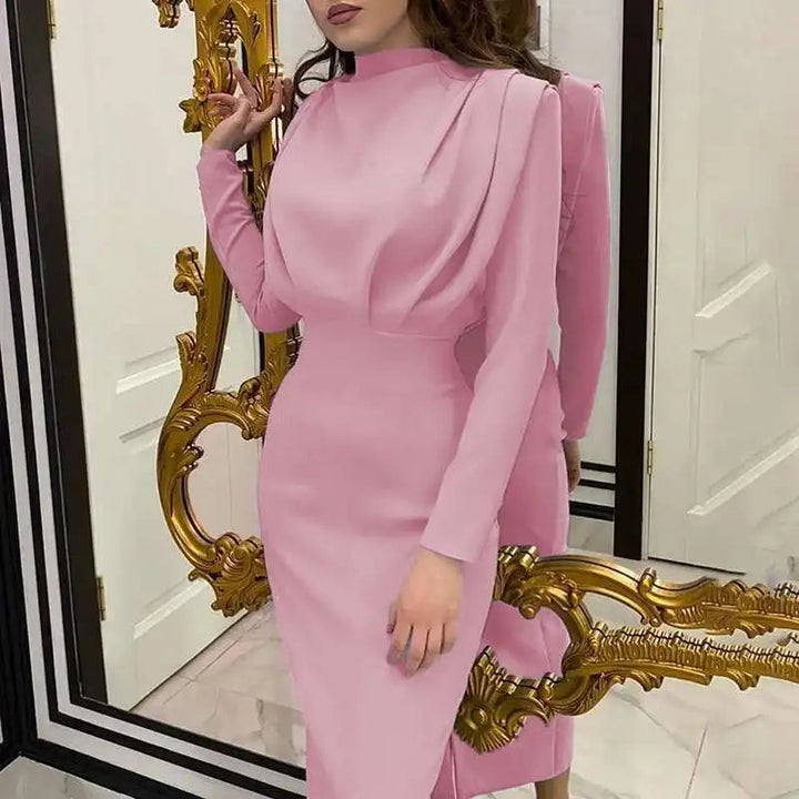 Bodycon midi šaty s rolákem – Valeria