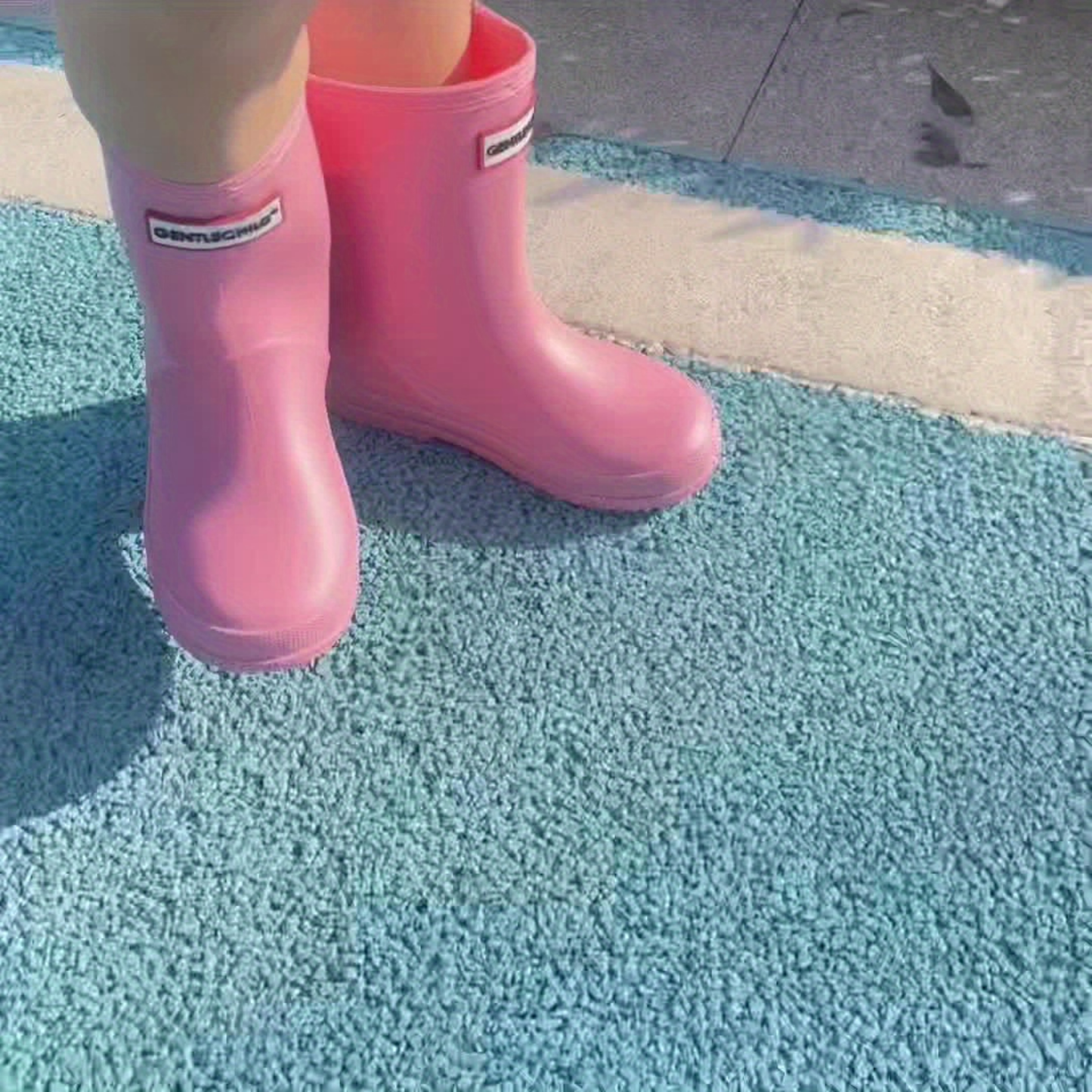 Dětské gumové holínky jednobarevné a voděodolné – Noah