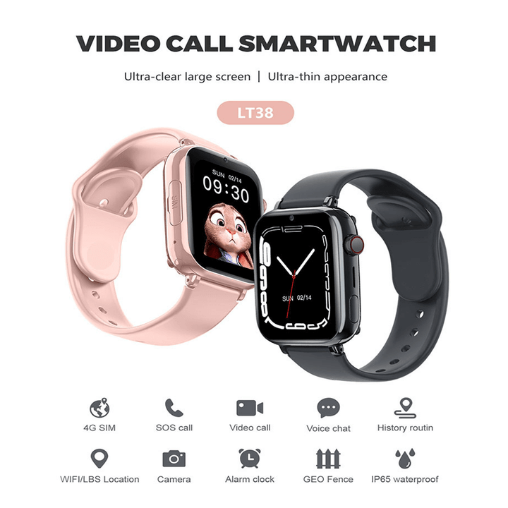 Hodinky pro děti s 4G videotelefonem a GPS polohováním