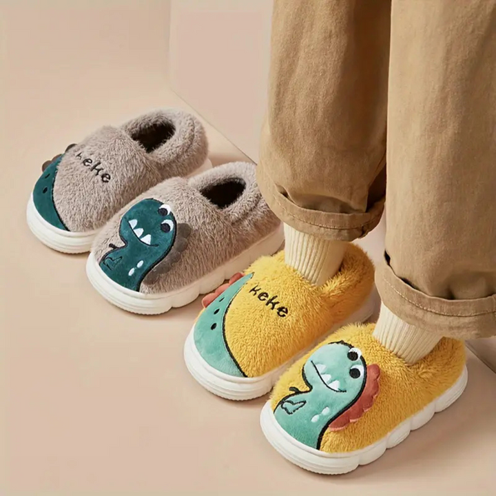 Dětské pantofle s designem dinosaura – DinoSteps