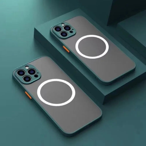 Matný magnetický obal na telefon s MagSafe a ochranou proti pádu – 1+1 ZDARMA