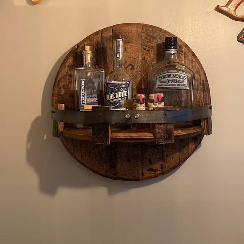 Regálový systém z dubového dřeva pro bourbonovou whiskey – Oakspire