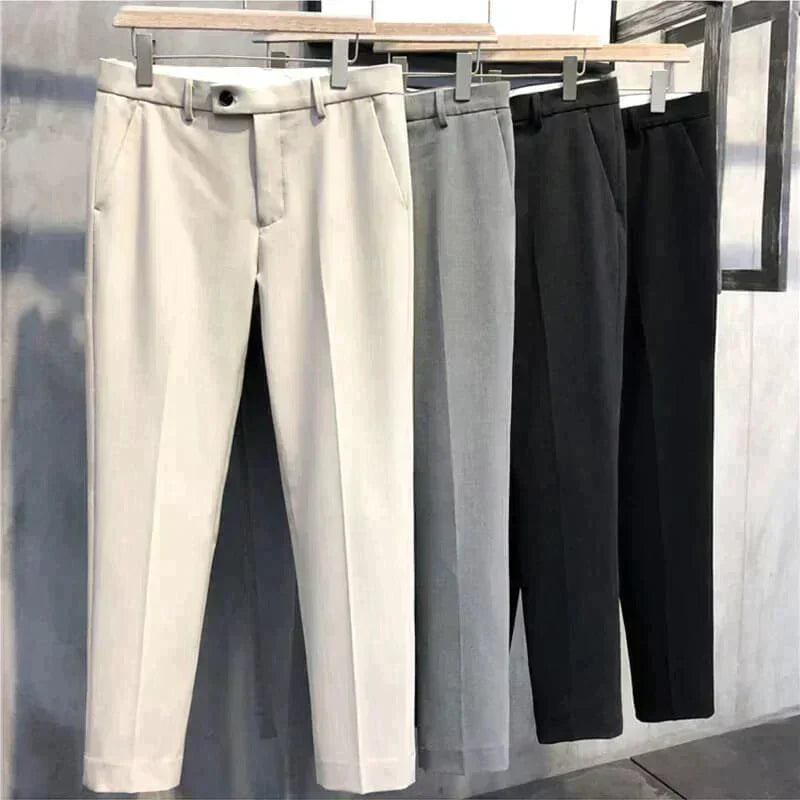 Slim Fit formální pánské kalhoty – Milán