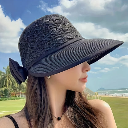 Pletený letní klobouk s detaily šňůrky – Norah